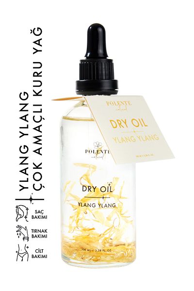 Polente Natural Ylang Ylang Dry Oil 100ml - Multi-Purpose