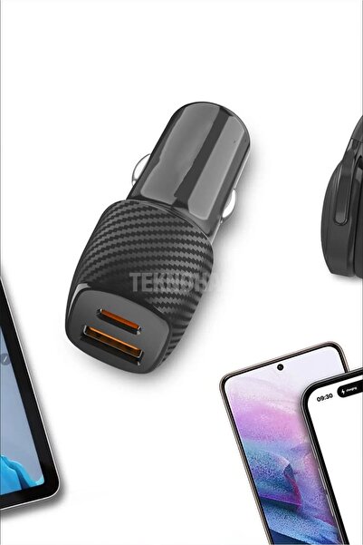 TEKNOHANE Pd Iphone Araç Şarj Qualcomm 3,0 Usb Turbo Hızlı Araç Şarjı Cihazı Çakmaklık 6 Amper