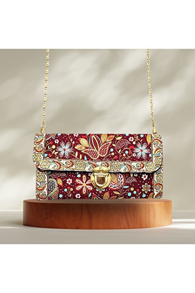 Pag accessories Ethnic Chain Strap Crossbody Women's Bag - Woven Fabric