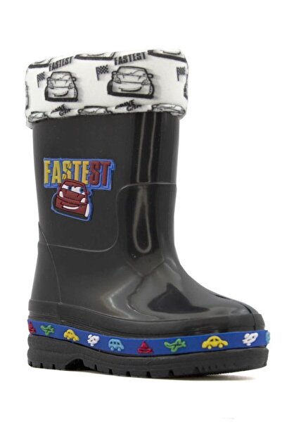Mini Bonito Su Geçirmez Içi Polarlı Erkek Çocuk Yağmur Çizmesi
