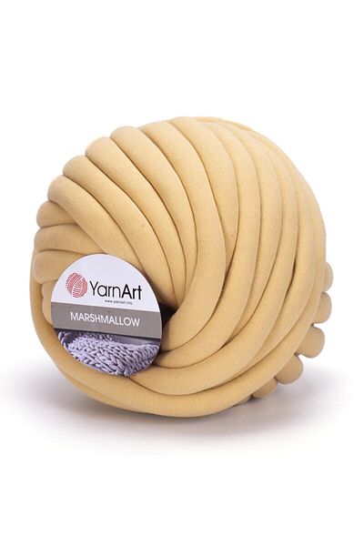 Yarnart Marshmallow - Κόμπος Μαξιλάρι Σχοινί Κίτρινο-912