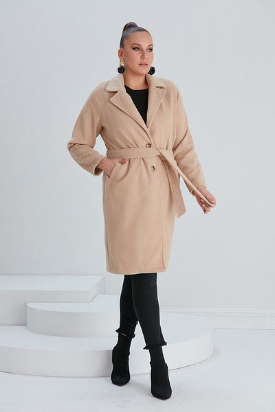 RMG Unlined Plus Size Mink Cashmere Coat
