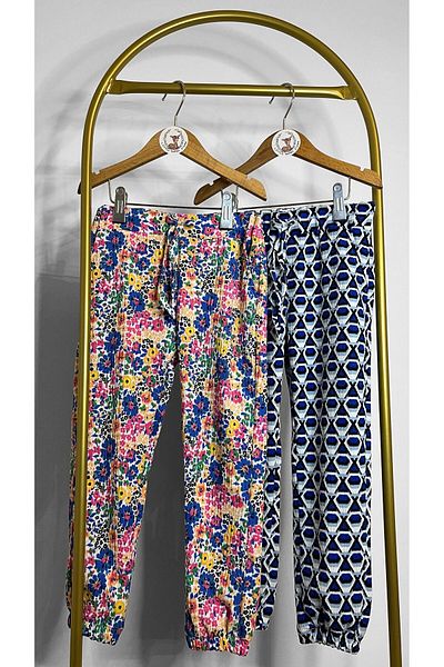 Bambi Kids Shalwar Trousers - Floral Pattern