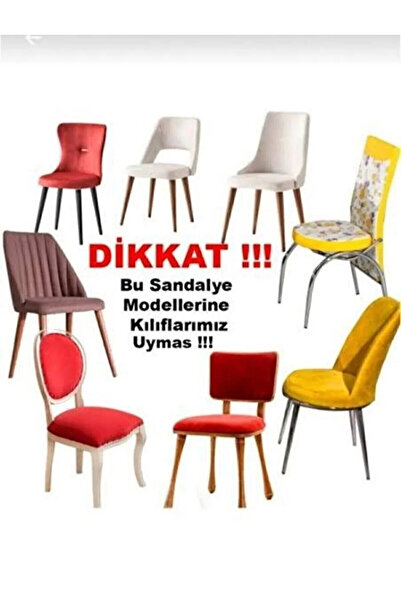 ÖZMAKAN Sandalye kılıfı , sandalye örtüsü ,lasitkli,yikanabilir