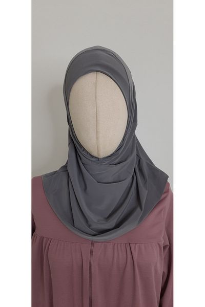 R&S modibone 4-10 Years Girl's Gray Practical Headscarf