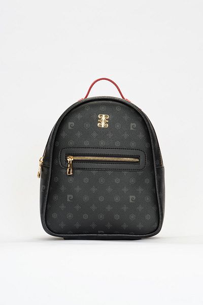 Pierre Cardin Schwarzer Floater Monogram Damen-Rucksack 05PO22Y1541