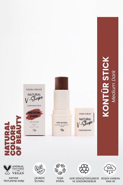 Bade Natural قلم كونتور متوسط ​​- غامق 02 طبيعي 100%