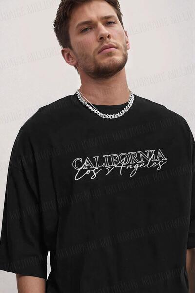 Teenage Millionaire Ανδρικό μπλουζάκι Καλιφόρνια Λος Άντζελες Μαύρο Crew Neck...