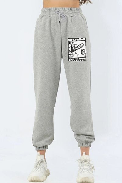 LAND MODA LUNAVISTA Women - Anime Chainsaw Man Jogger Φούτερ με ελαστική μέση