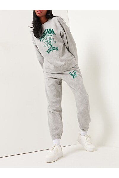 LAND MODA Monthana Printed Women's Sweatshirt and Sweatpants Set