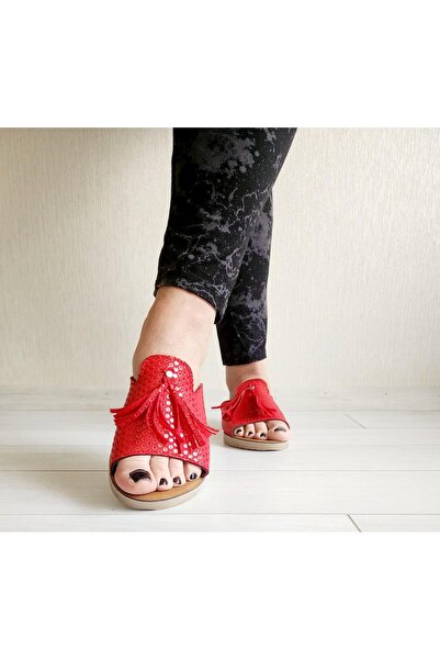 GEZER Дамски ежедневни летни чехли с пискюли