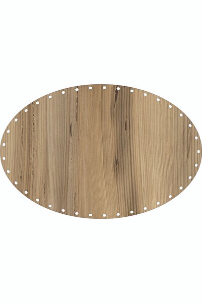 SUN LAZER Rattan Örgü Taban Plakası Elips 30x20 Keçe