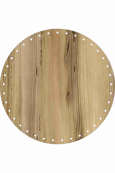SUN LAZER Rattan Örgü Taban Plakası Yuvarlak 25x25 Keçe