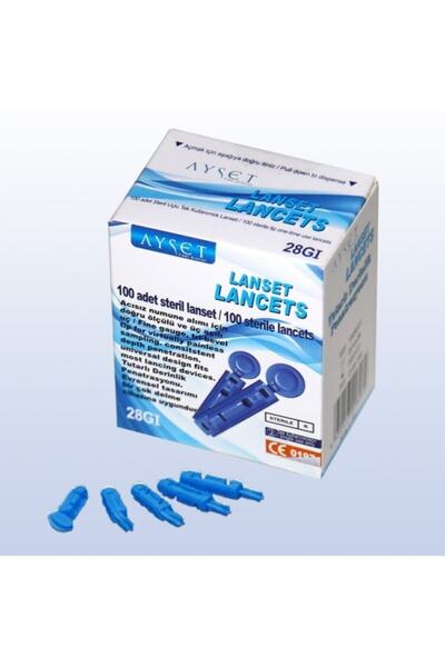 Ayset 30g Lanset (parmak Delme Iğnesi) Lancet 100 Adet