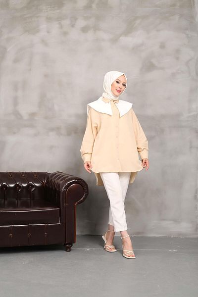 Nergis Neva Butik Τουνίκ με λεπτομέρεια Sailor Collar