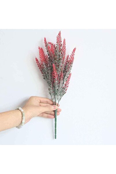 ALSHOP Yapay Bitki Fuşya Lavanta Demeti Pudrasız Model Yapay Dekor Yeşillik A...