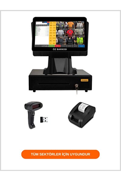 ÖZ BARKOD Barkodlu Satış Sistemi - Çift Ekran I5 (BARKOD SİSTEMİ - GOLD PAKET 3)