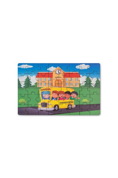 Hopiers Kidsmarvels School Time Puzzle 40 Pieces Wooden