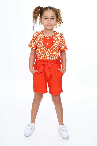 My Kids Wear Spring Floral Patterned Suit for Girl