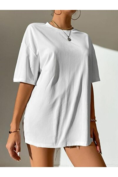 THE WHITE Tricou alb oversize pentru femei
