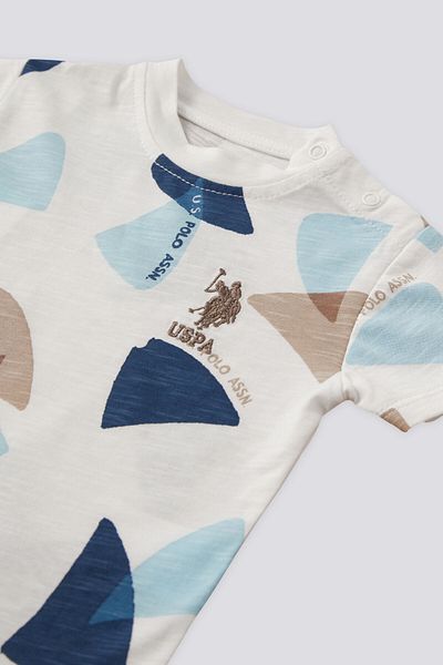 U.S. Polo Assn. US Polo Assn. بدلة كريمية للطفل الرضيع