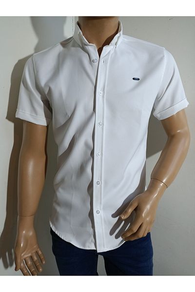 kaşiff Cămașă Slimfit cu mânecă scurtă în stil sport