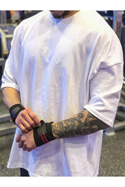 THE WHITE Premium Oversize Λευκό T-Shirt - Μεγάλο Μέγεθος