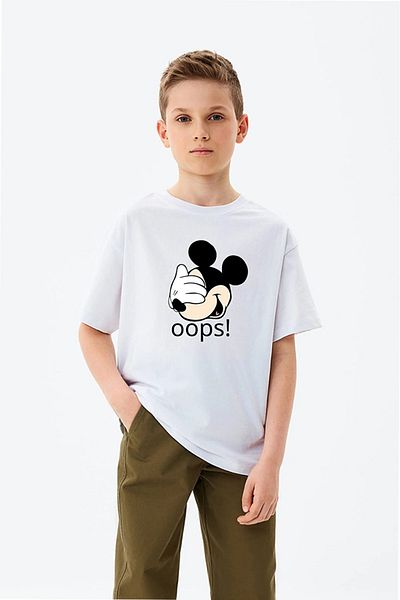 BENROMA 1 tricou este un cadou pentru achiziții de 6 și mai sus în coș - Tricou pentru copii unisex cu imprimeu Oops