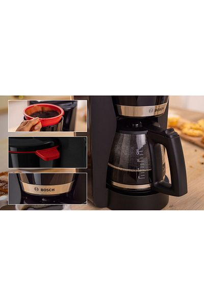 Bosch TKA4M233 Black Coffee Machine - Filter Compatible