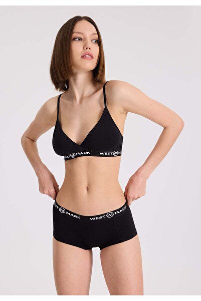 WESTMARK LONDON 4’lü Siyah Pamuk Elastan Karışımı Kadın Hipster Külot LILY
