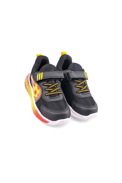 Tuğba Ortopedi 624 Tenis pentru băieți - Negru/Galben/Roșu, Preșcolar