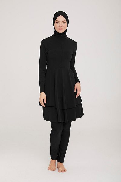 ZF BUTİK Costum de baie Hijab - Lycra și acoperit complet, Set 4 piese