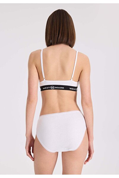 WESTMARK LONDON Γυναικείο Slip 5 Pack Λευκό Βαμβακερό Midi - EVA Ribana