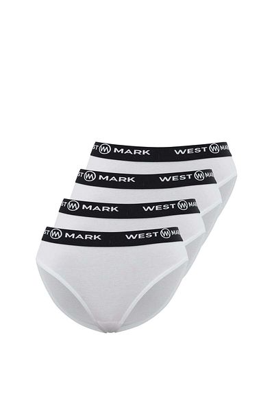 WESTMARK LONDON Γυναικείο Σετ Slip LILY 4 τεμαχίων Λευκό Βαμβακερό Elastane Blend