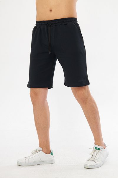 MRS CLOTHING Ανδρικά σορτς Comfort & Bermuda - Άνετα ελαστική μέση, μονόχρωμη στάμπα