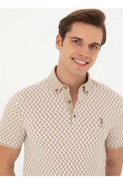 U.S. Polo Assn. Tricou cu guler polo pentru bărbați US Polo Assn. - RUNES DMLS