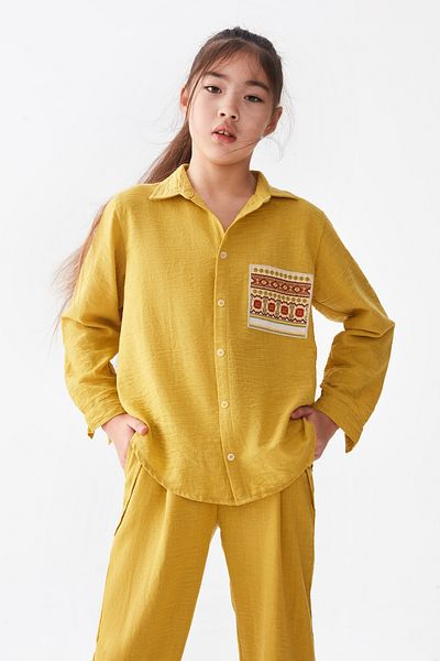 nk kids NK KIDS 36384 - Жълта тениска Prime за момиче