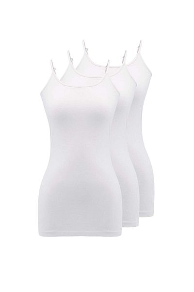 WESTMARK LONDON White Cotton Elastane 3-Piece Women's Athlete Set - OLIVIA SINGLET
