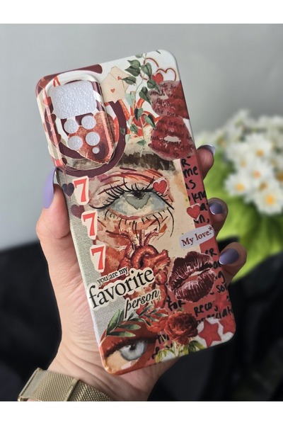 SUPER FRAME Xiaomi Redmi Note 11 Pro & Note 12 Pro 4G Uyumlu Baskılı Şeffaf T...