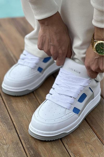 BPM Pantofi sport pentru bărbați CH2410 CBT Avax - ALB/ALBASTRU