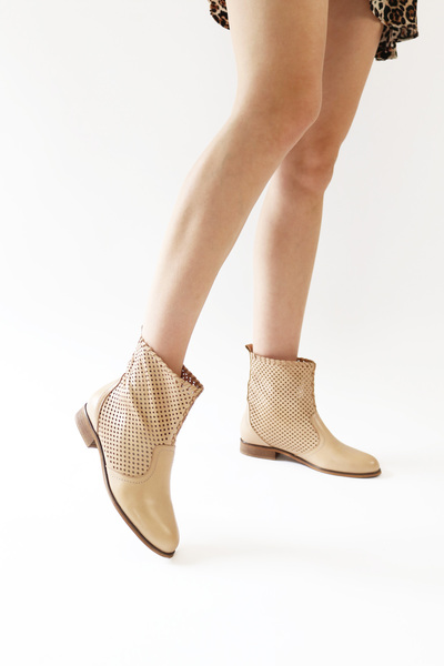 Elile Shoes Hakiki Deri 34-35-41-42-43-44 Numara Kadın Yazlık Çizme