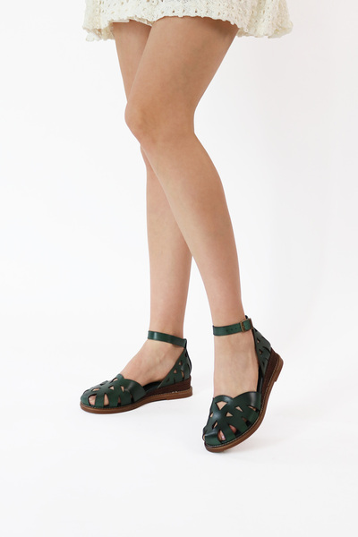 Elile Shoes Hakiki Deri Topuklu Sandalet 35-41-42-43-44 Numara