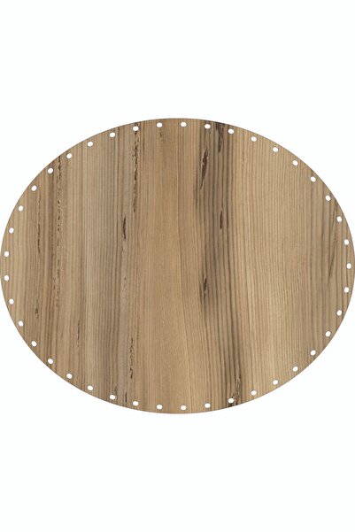 SUN LAZER Rattan Örgü Taban Plakası Elips 30x25 Keçe