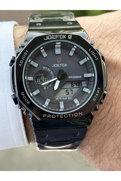 Joefox Suitable for Sports Use - Analog and Digital Clock, Alarm, Stopwatch and Feeding Functions