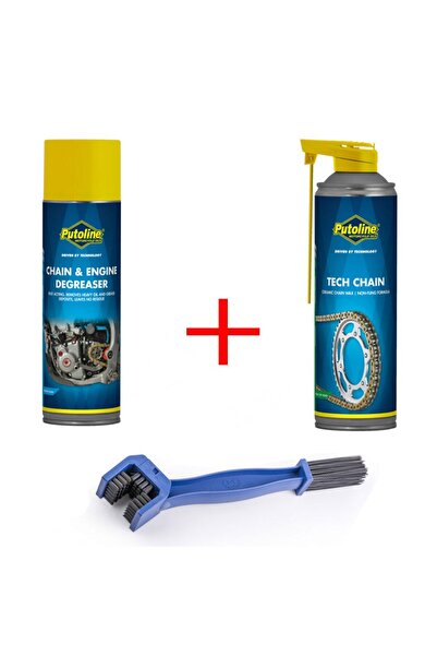 putoline Zincir Temizleme Ve Tech Chain Zincir Yağ+zincir Temizleme Fırça