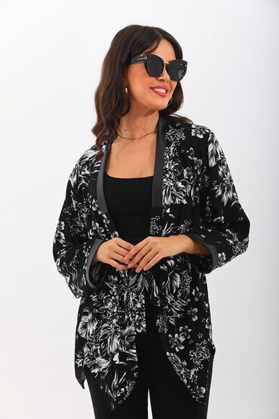 marecaldo Yazlık Kadın Giyim Modası Avangart Kimono Modeli Semplice Çiçekli D...