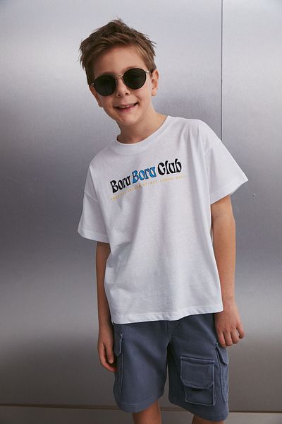 GRIMELANGE ZANIS Men's White T-Shirt - Relaxed Fit