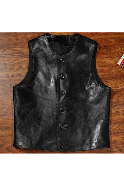 NYC GİYİM TEKSTİL Zik Vest - Calfskin
