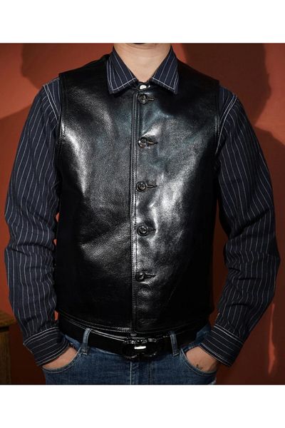 NYC GİYİM TEKSTİL Zik Vest - Calfskin