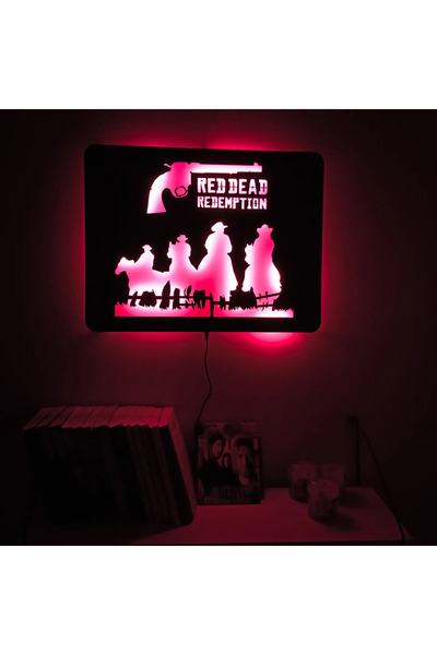 FOREVHOME Red Dead Redemption 2 Led Işıklı Tablo